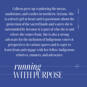 Running with Purpose, Colleen Cooley
